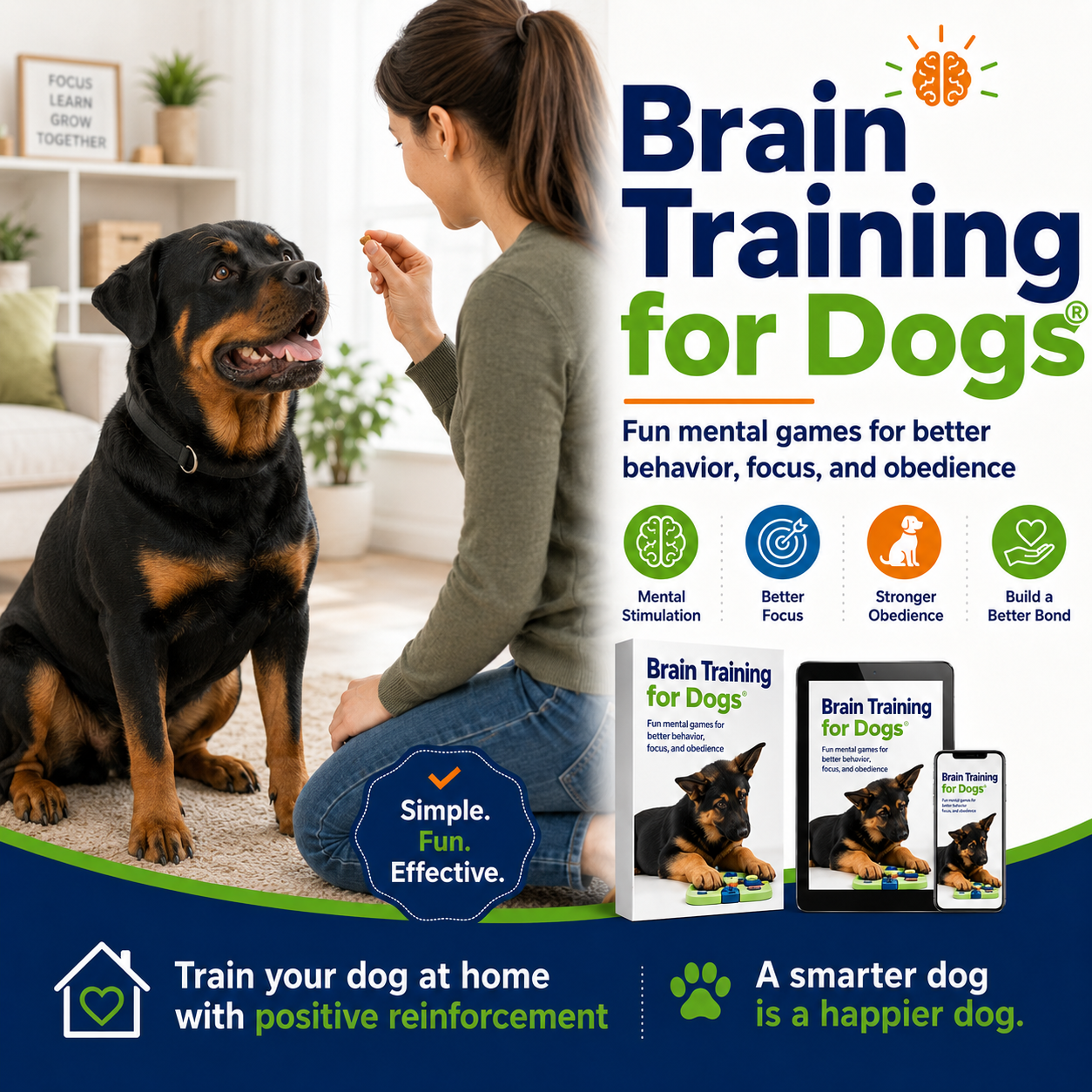 Train Your Dog at Home: Fun Brain Games to Improve Obedience, Focus & Behavior thumbnail 4