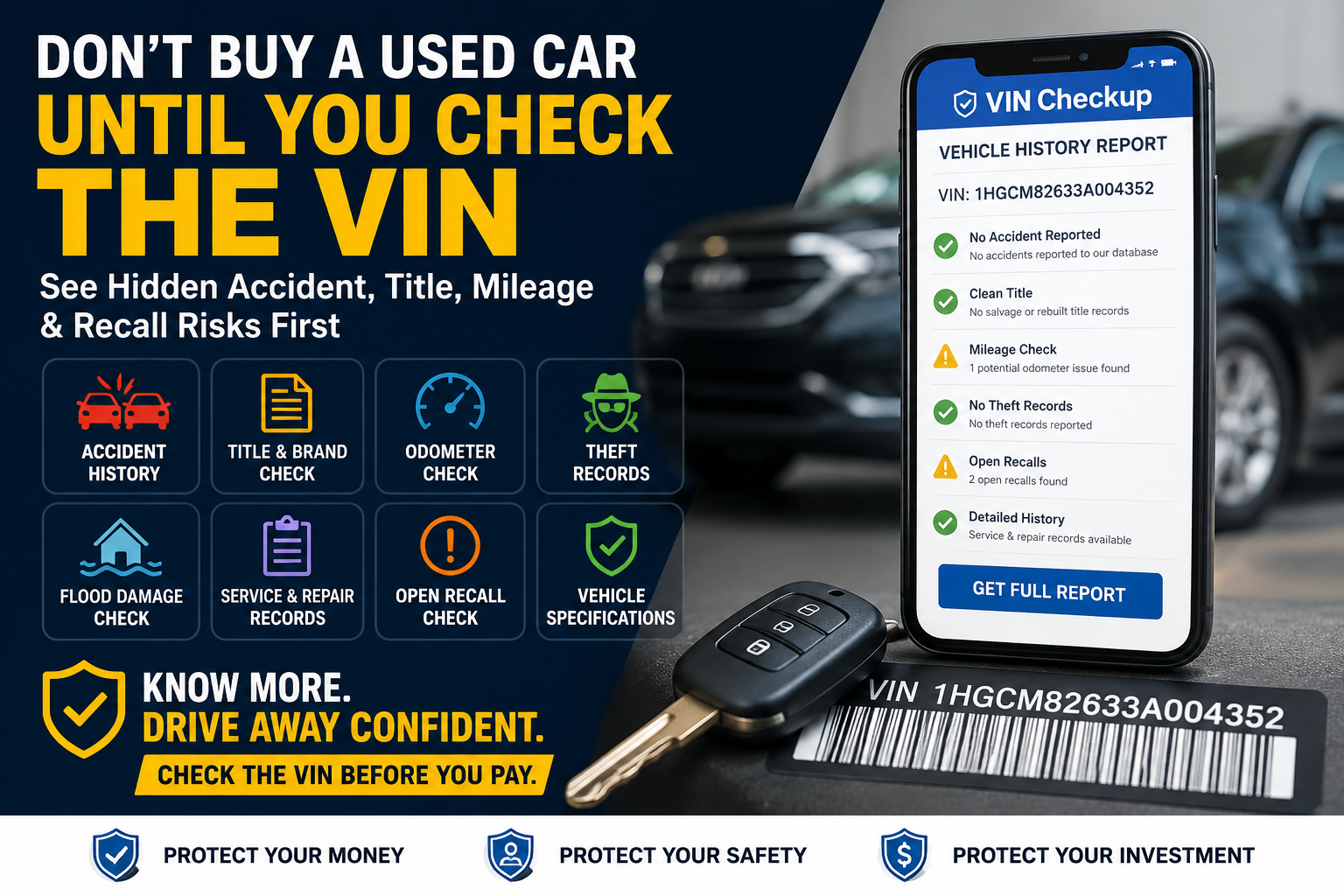 Unlock the Truth: VIN CheckUp Vehicle History Reports for Smart Used Car Buyers - main image