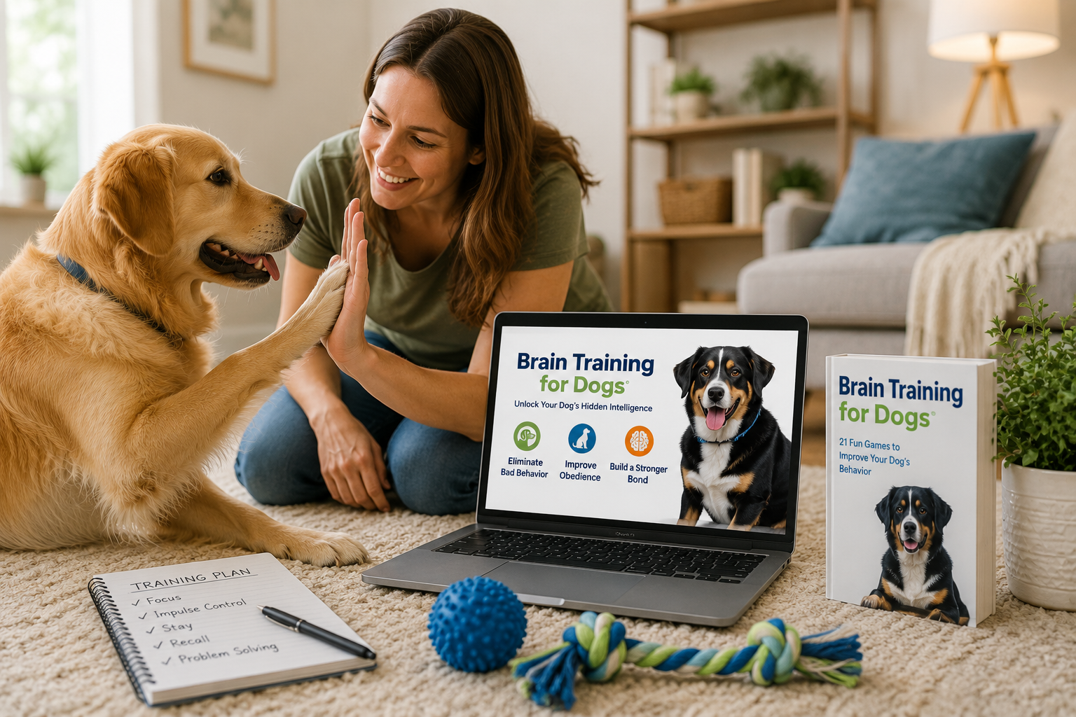 Train Your Dog at Home: Fun Brain Games to Improve Obedience, Focus & Behavior thumbnail 2