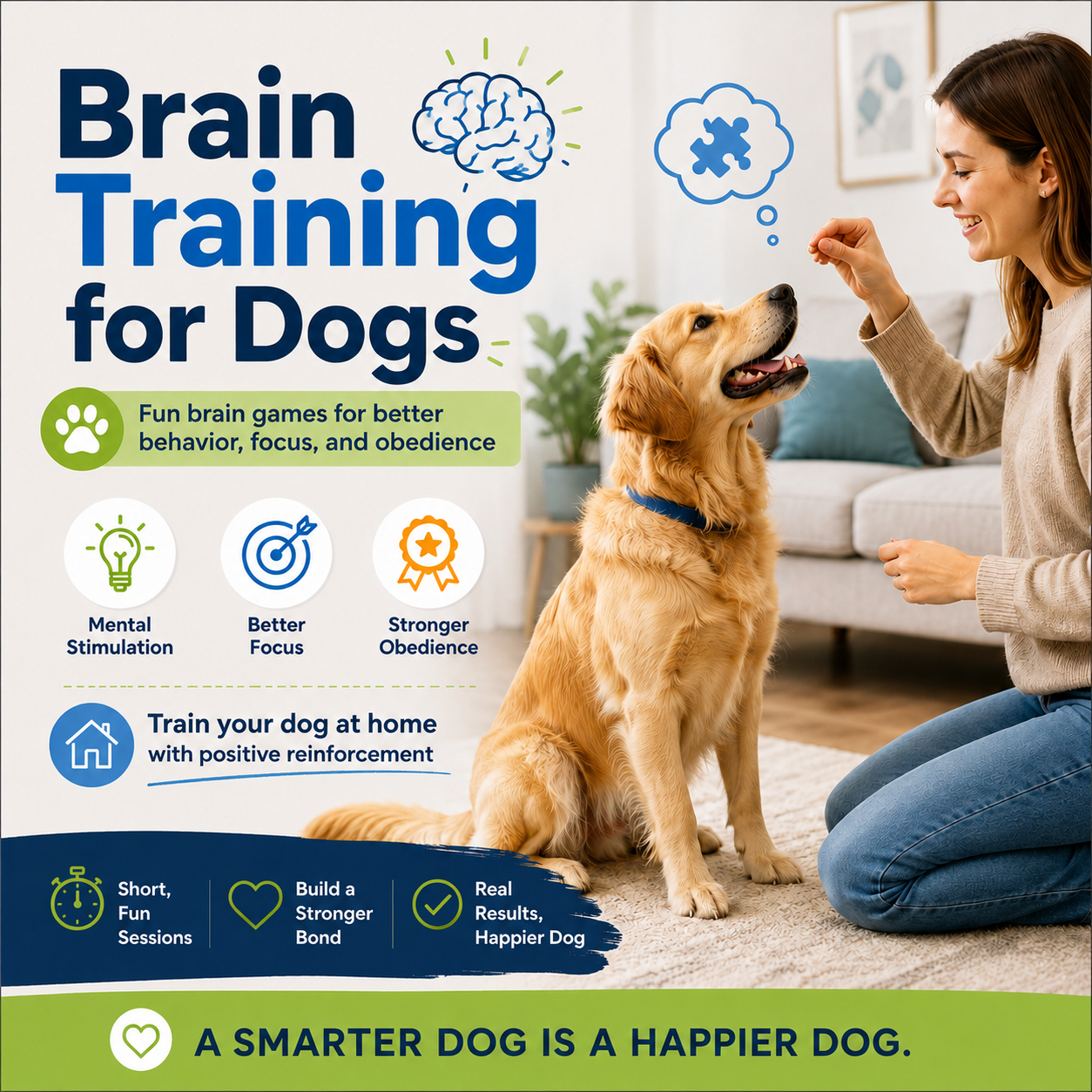 Train Your Dog at Home: Fun Brain Games to Improve Obedience, Focus & Behavior thumbnail 6